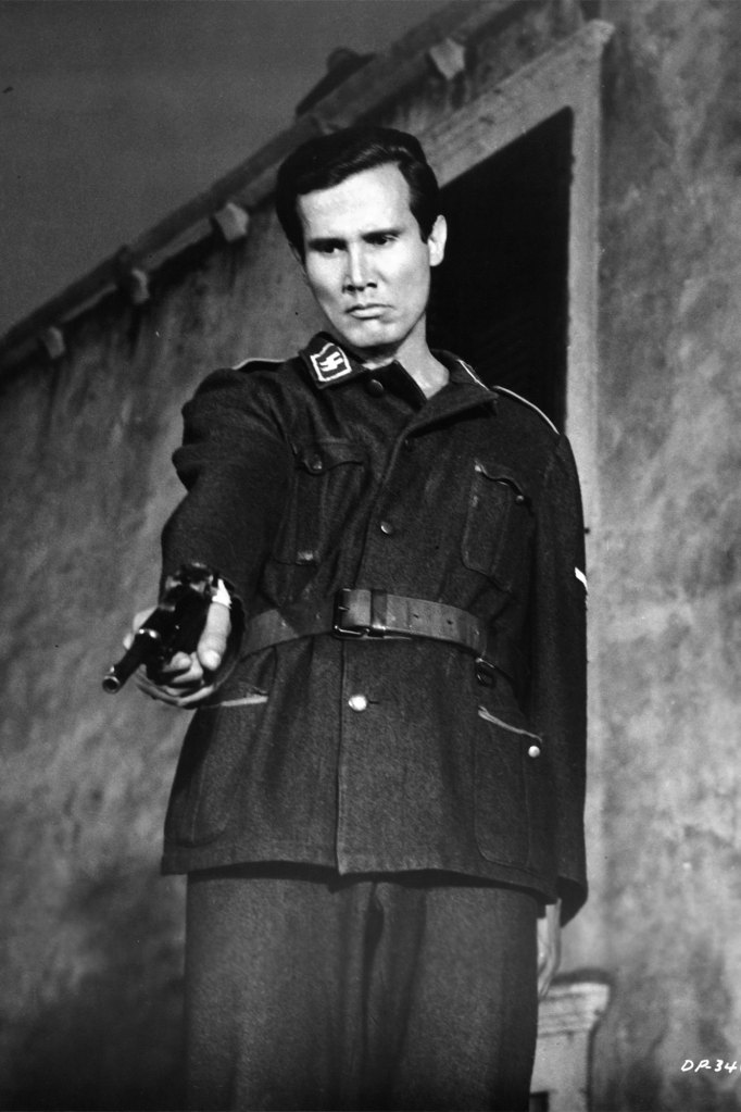 Actor Henry Silva on set of the movie "The Secret Invasion" in 1964.