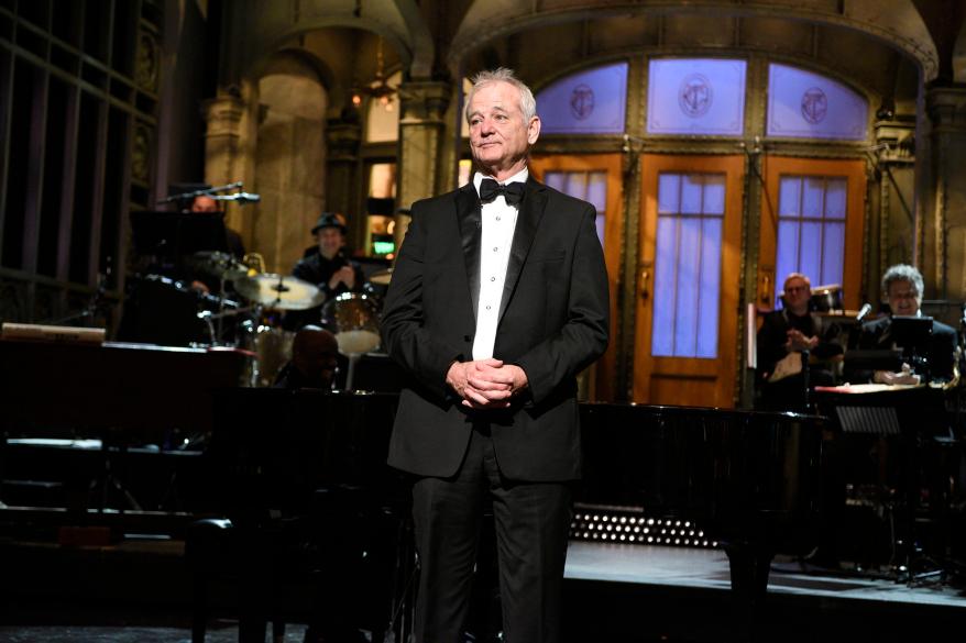 Bill Murray hosts the "Saturday Night Live 40th Anniversary Special" in 2015.