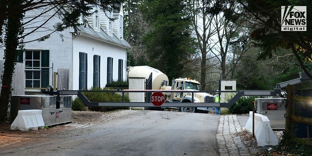 General view of the gate to the access road leading to the home of President Joe Biden in Wilmington on Thursday, Jan. 12. 2023.