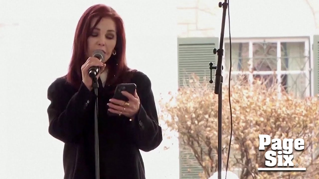 Priscilla Presley Reads Lisa Marie S Daughter S Poem In Tearful Eulogy Page Six Celebrity News