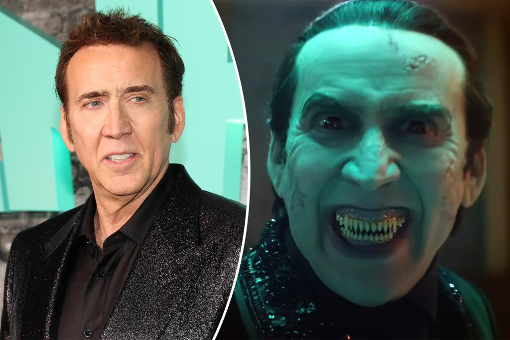 Nicolas Cage shaved his teeth to become Dracula in 'Renfield' | Pop ...